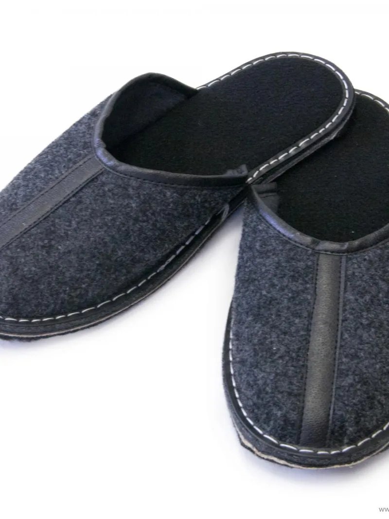 Celofilcové uzavreté papuče grafit UNISEX