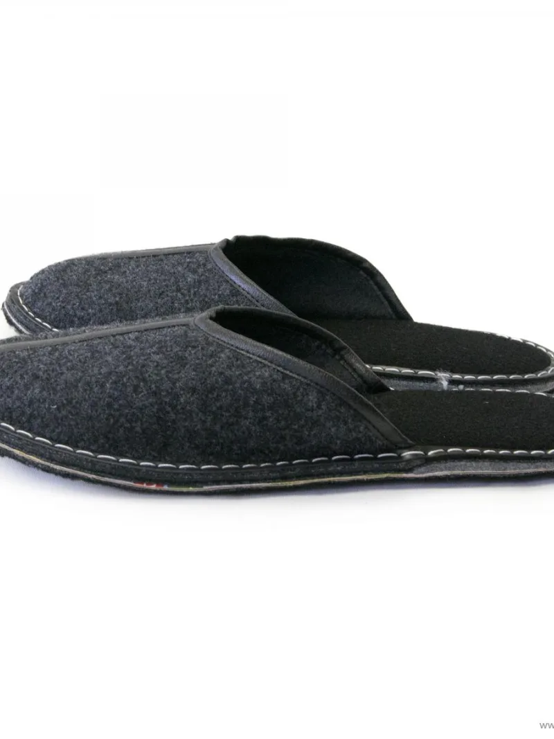 Celofilcové uzavreté papuče grafit UNISEX