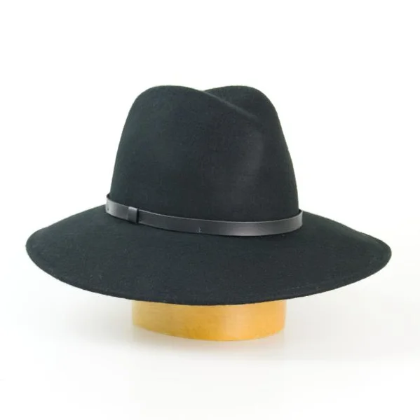 Damen-Wollhut mit Lederband