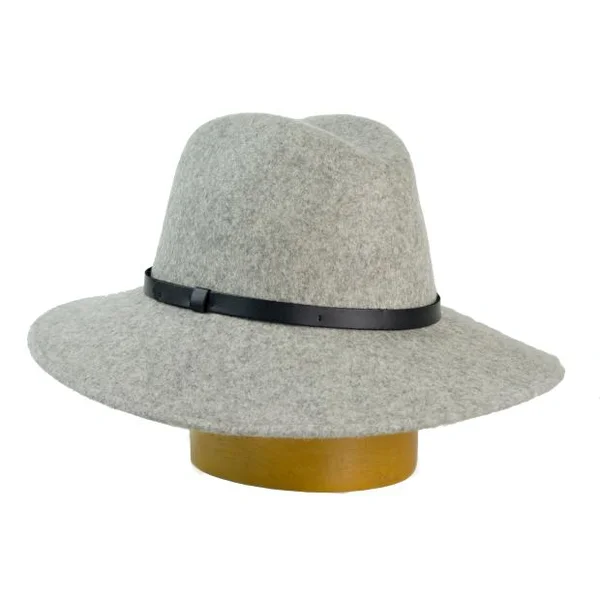 Damen-Wollhut mit Lederband