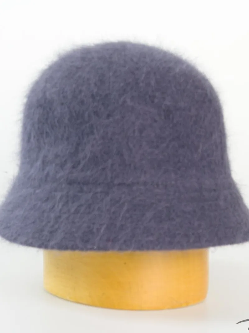 Klobouk angora styl bucket hat