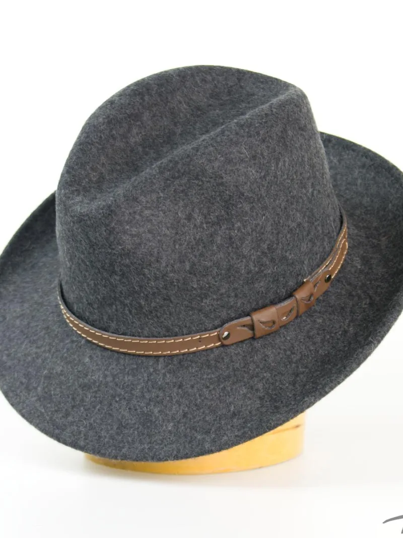 Herren-Wollhut mit Lederband