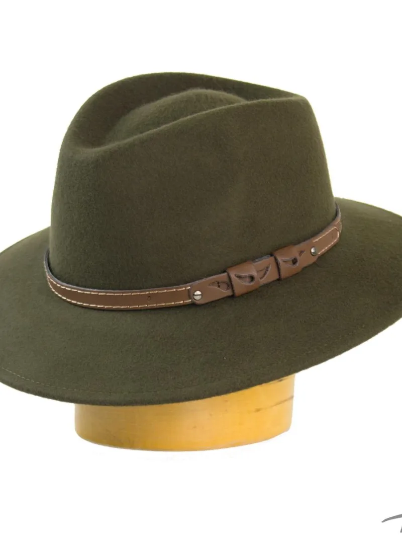 Herren-Wollhut mit Lederband