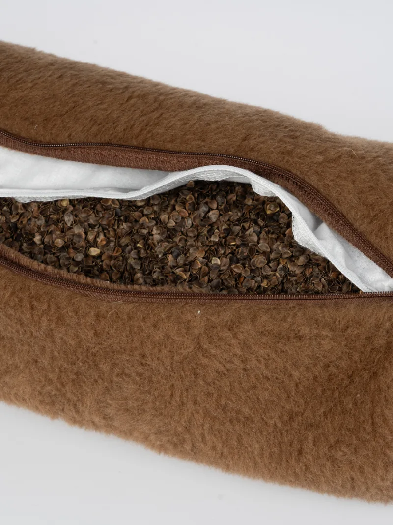 Pohánkový vankúš valec merino Camel 20