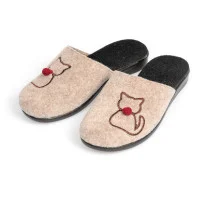 Dámske filcové papuče Kitty