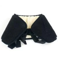 Nierenwärmer aus Schafwolle schwarz Elegant
