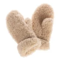 Schafwollhandschuhe beige