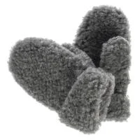 Schafwollhandschuhe in Graphit