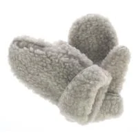 Schafwollhandschuhe grau